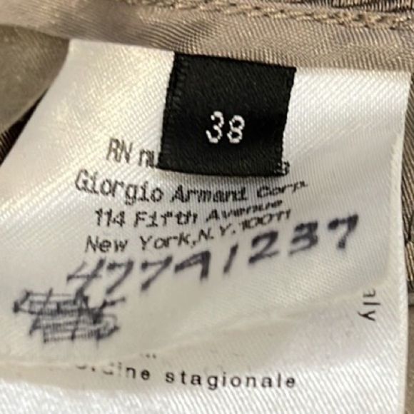 Giorgio Armani Black Label Silk Pants - Picture 5 of 6